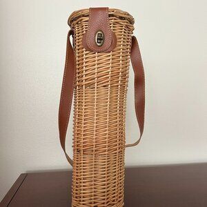 Rattan wine tote - Mark and Graham